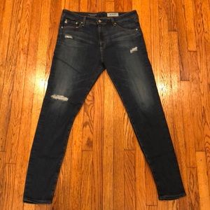 AG The Farrah Skinny Jeans Distressed